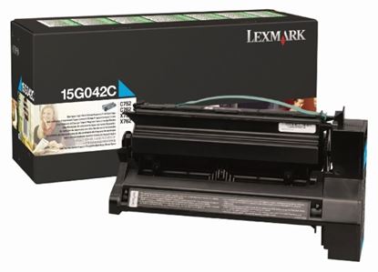 Toner Lexmark 15G042C (Azurový) (Prebate)