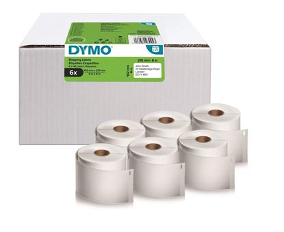 Dymo 2177565  (210x900mm, , ) papírové štítky, bílé, 6x140ks