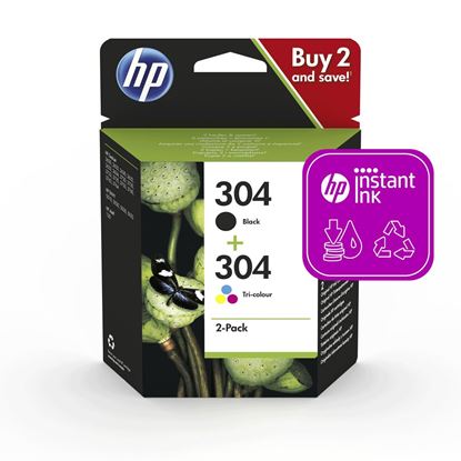 Cartridge - Multi Pack HP č.304 - 3JB05A (Černá a barevná)