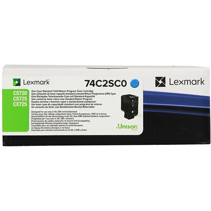 Toner Lexmark 74C2SC0 (Azurový) Return