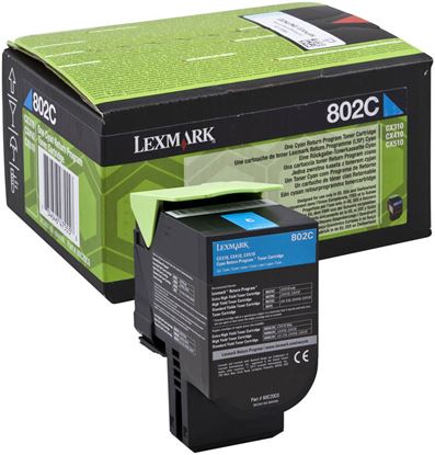 Toner Lexmark 80C20C0 (Azurový) (Return)