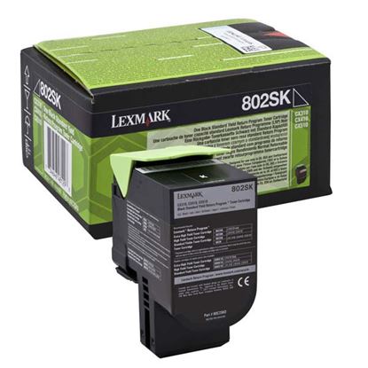 Toner Lexmark 80C2SK0 (Černý) (Return)