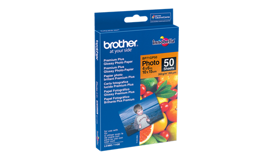 Brother BP71GP50-10x15 'Premium Plus Glossy Photo Paper'(10x15cm, 50 listů, 260 g/m2)