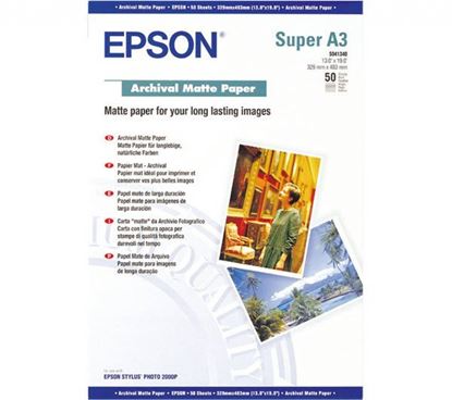 Epson C13S041340-A3+ 'Archival Matte Paper'(A3+, 50 listů, 192 g/m2)