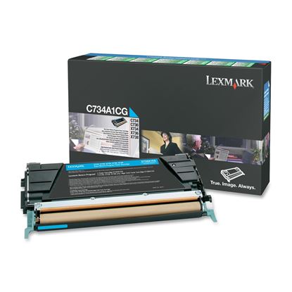 Toner Lexmark C734A1CG (Azurový) (return)