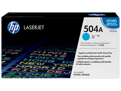 Toner HP č.504A - CE251A (Azurový)