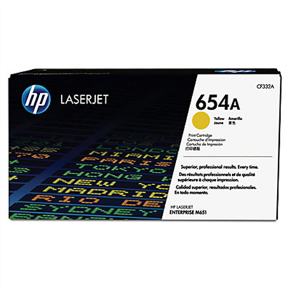 Toner HP č.654A - CF332A (Žlutý)