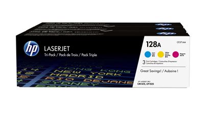 Tonery - Multi Pack HP č.128A - CF371AM (Azurový, purpurový, žlutý) CE32xCMY