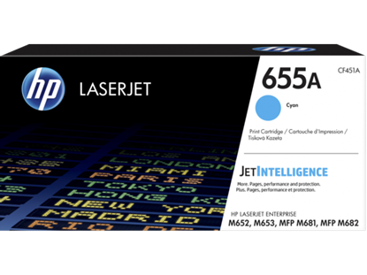 Toner HP č.655A - CF451A (Azurový)