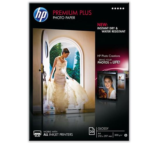 HP CR672A 'Premium Plus Glossy Photo Paper'(A4, 20 listů, 300 g/m2)