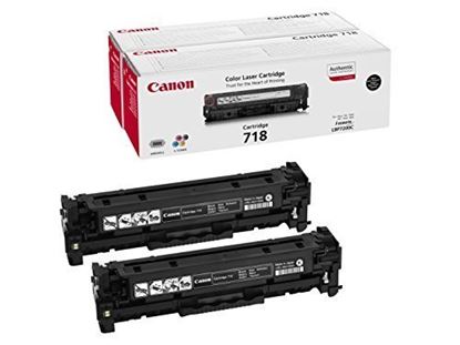 Tonery - Multi Pack Canon č.718 - CRG-718Bk2 (Černý) (2 kusy)