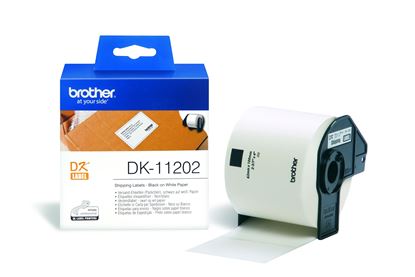 Brother DK-11202 '(papírové/poštovní štítky-300ks) 62x100mm'(62x100 mm, 300 ks, )