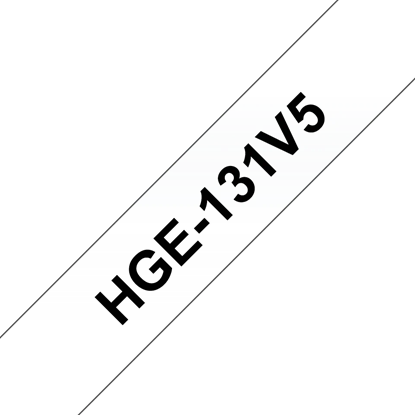 Páska Brother HGE131V5 (Černý tisk/průsvitný podklad)