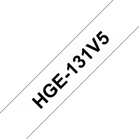 Páska Brother HGE131V5 (Černý tisk/průsvitný podklad)