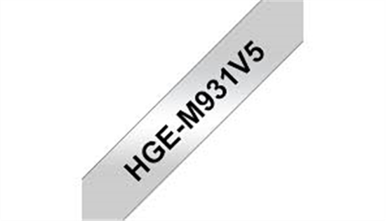 Páska Brother č.HGE-M931 - HGEM931V5 (Černý tisk/metalický podklad)