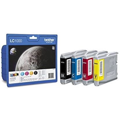 Zásobníky - Multi Pack Brother č.1000 - LC-1000VALBP (Černé, azurové, purpurové, žluté)