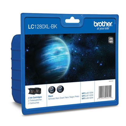 Zásobníky - Multi Pack Brother č.1280 - LC-1280XLBKBP2 (Černé)