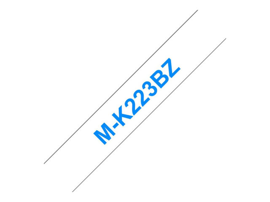 Páska Brother MK-223BZ (Modrá/průsvitná)