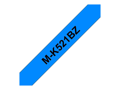 Páska Brother MK-521BZ (Černý tisk/modrý podklad)