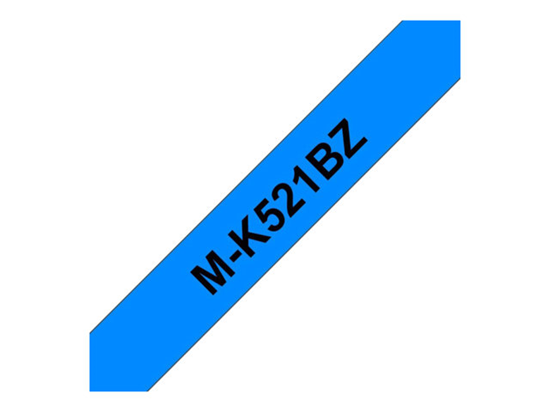 Páska Brother MK-521BZ (Černý tisk/modrý podklad)