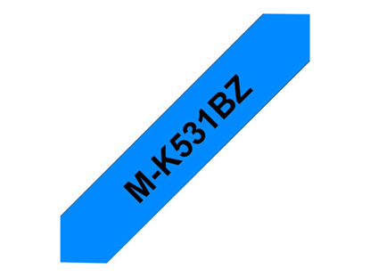 Páska Brother MK-531BZ (Černý tisk/modrý podklad)