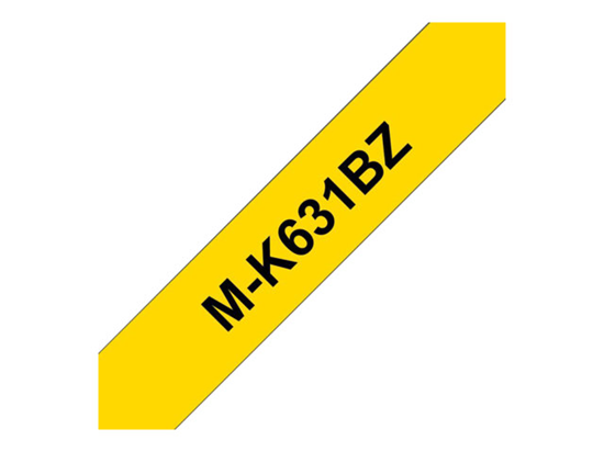 Páska Brother MK-631BZ (Černý tisk/žlutý podklad)