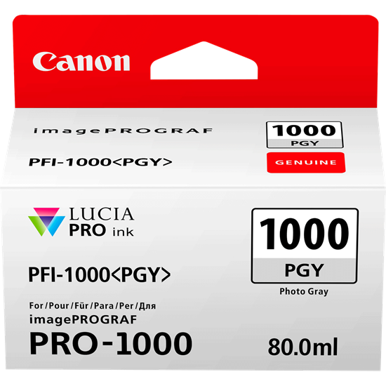 Zásobník Canon č.1000 - PFI-1000PGY (Šedý foto)