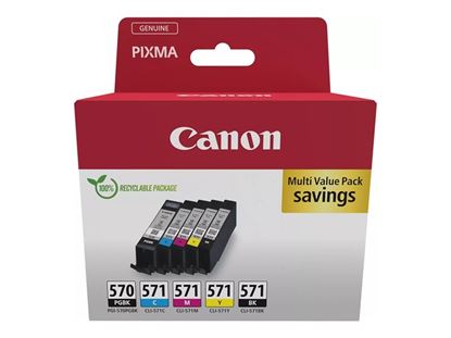 Zásobníky - Multi Pack Canon PGI-570+CLI-571CMYK (Černé, azurové, purpurové, žluté)