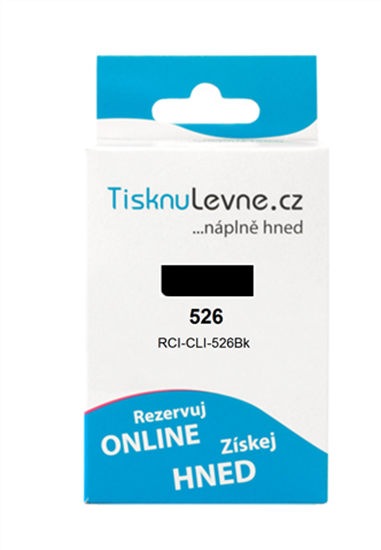 Zásobník TisknuLevne.cz č.526 CLI-526Bk (Černý foto)