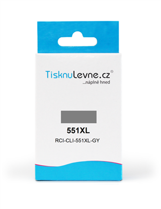 Zásobník TisknuLevne.cz č.551XL CLI-551XL-GY (Šedý)