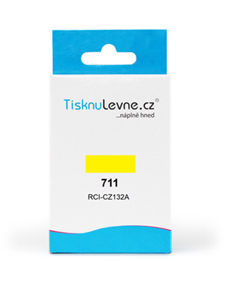 Zásobník TisknuLevne.cz č.711 CZ132A (Žlutý)