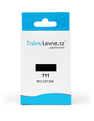 Zásobník TisknuLevne.cz č.711 CZ133A (Černý - black)