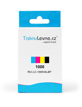 Zásobníky - Multi Pack TisknuLevne.cz č.1000 LC-1000VALBP (Bk,C,M,Y) (Černý, azurový, purpurový, žlu