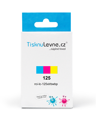 Zásobníky - Multi Pack TisknuLevne.cz č.125 LC-125XLRBWBP (Azurový, purpurový, žlutý)