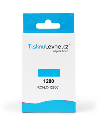 Zásobník TisknuLevne.cz č.1280 LC-1280XLC (XL) (Azurový)