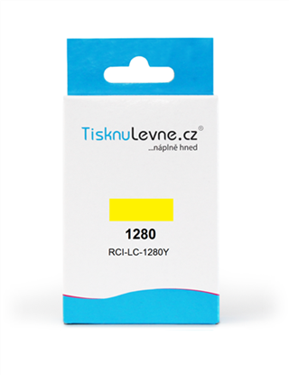Zásobník TisknuLevne.cz č.1280 LC-1280XLY (XL) (Žlutý)