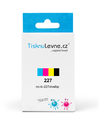Zásobníky - Multi Pack TisknuLevne.cz č.227 LC-227XLVALBP (Černý, azurový, purpurový, žlutý)