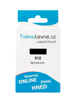 Cartridge TisknuLevne.cz č.512 PG-512 (Černá)