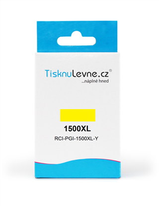 Zásobník TisknuLevne.cz č.1500XL PGI-1500XL-Y (Žlutý)