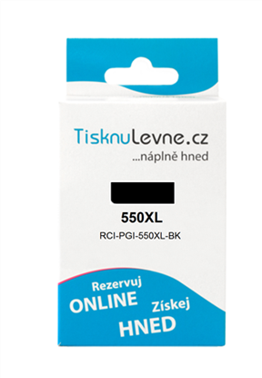 Zásobník TisknuLevne.cz č.550XL PGI-550XL-Bk (Černý)