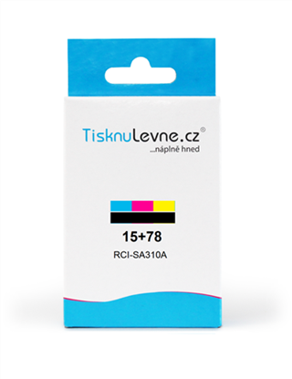 Cartridge - Multi Pack TisknuLevne.cz č.15+78 SA310AE (č.15+ č.78) (Černá a barevná)