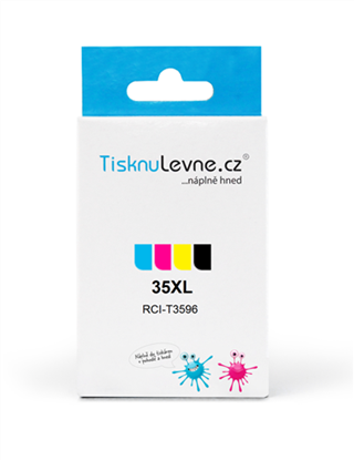 Zásobníky - Multi Pack TisknuLevne.cz č.35XL T3596 (Černý, azurový, purpurový, žlutý)