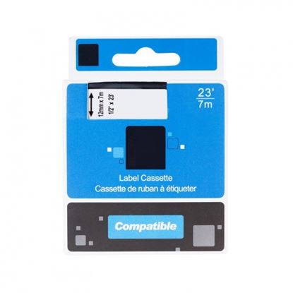 Kompatibilní páska 45014 (Modrý tisk/bílý podklad)
