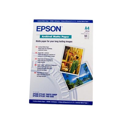 Epson S041342-A4 'Archival Matte'(A4, 50 listů, 192 g/m2)