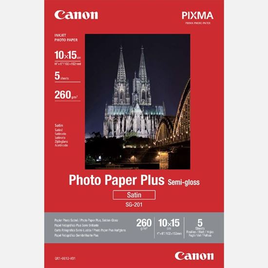 Canon SG-201-10x15-5 'Photo Paper Plus Semi-Glossy'(10x15cm, 5 ks, 260 g/m2)