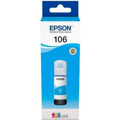 Lahev s inkoustem Epson č.106 - T00R2 (Azurová)