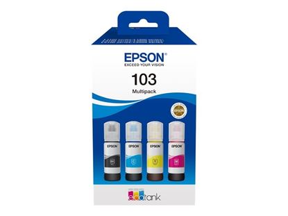 Lahev s inkoustem Epson č.103 - T00S6 (Černá, azurová, purpurová, žlutá)