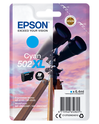 Zásobník Epson č.502 XL - T02W2 (Azurový)