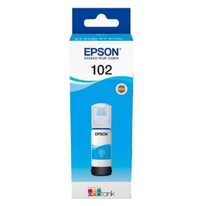 Lahev s inkoustem Epson č.102 - T03R2 (Azurová)