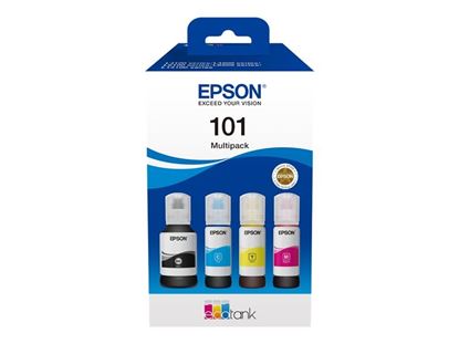 Lahev s inkoustem Epson č.101 - T03V6 (Černá, azurová, purpurová, žlutá)